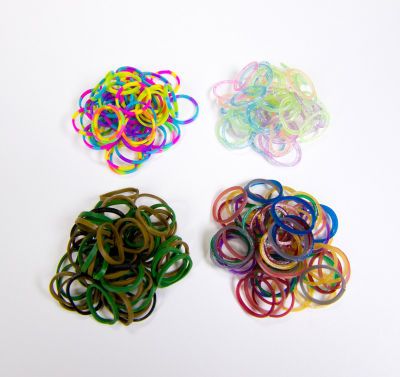 Rainbow Loom Rubber Bands 8 Packages ( See Pictures For Colours)